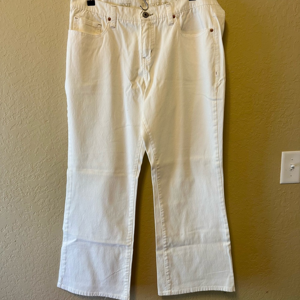 Faded Glory Denim Wide Leg Women Jean pants Sz 18 New